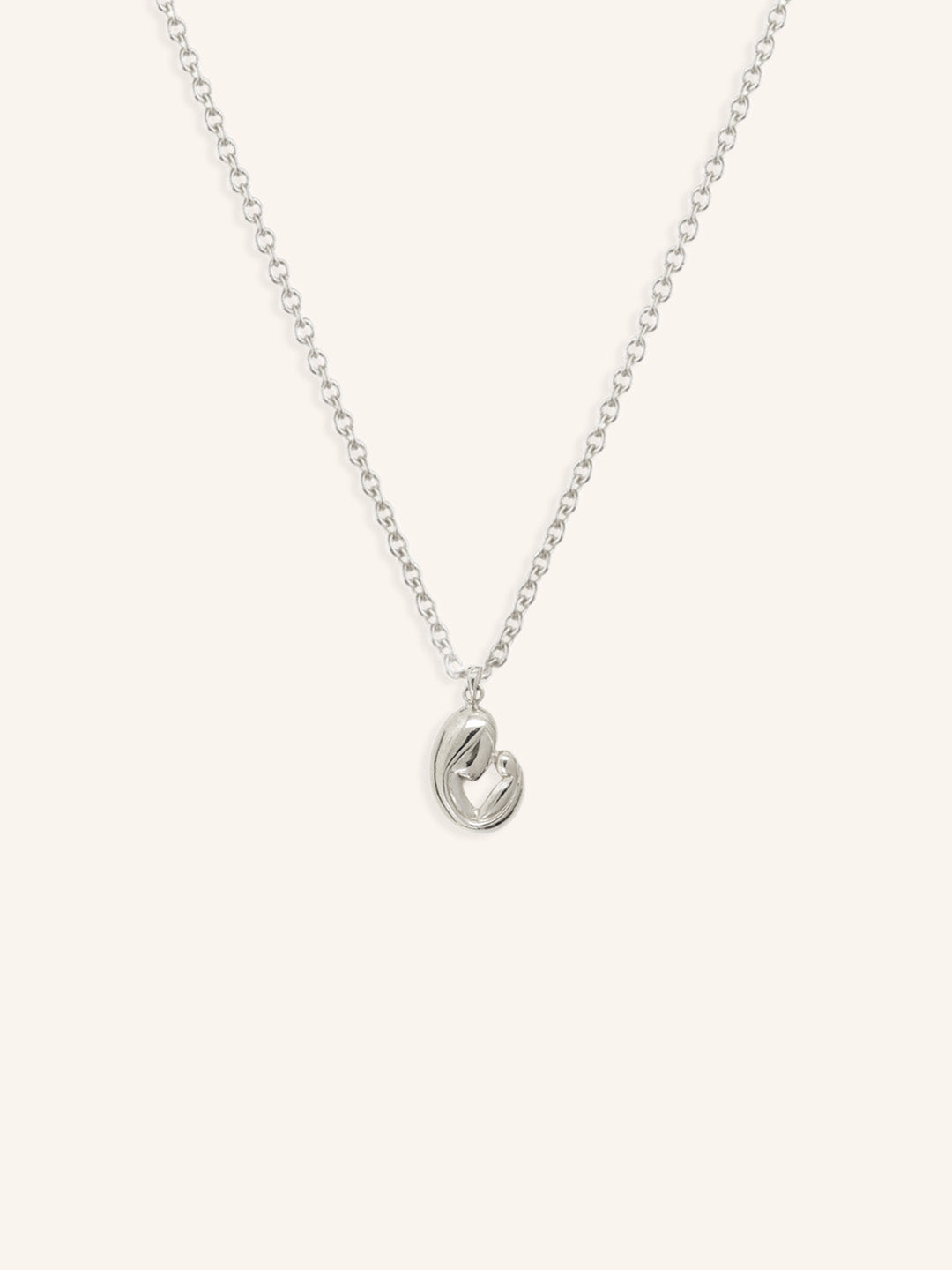 Mother and Child Gold Necklace